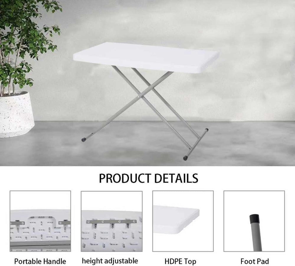 30 Inch - Small Desk Adjustable Height TV Tray for Laptop,Couch, Camping - He...
