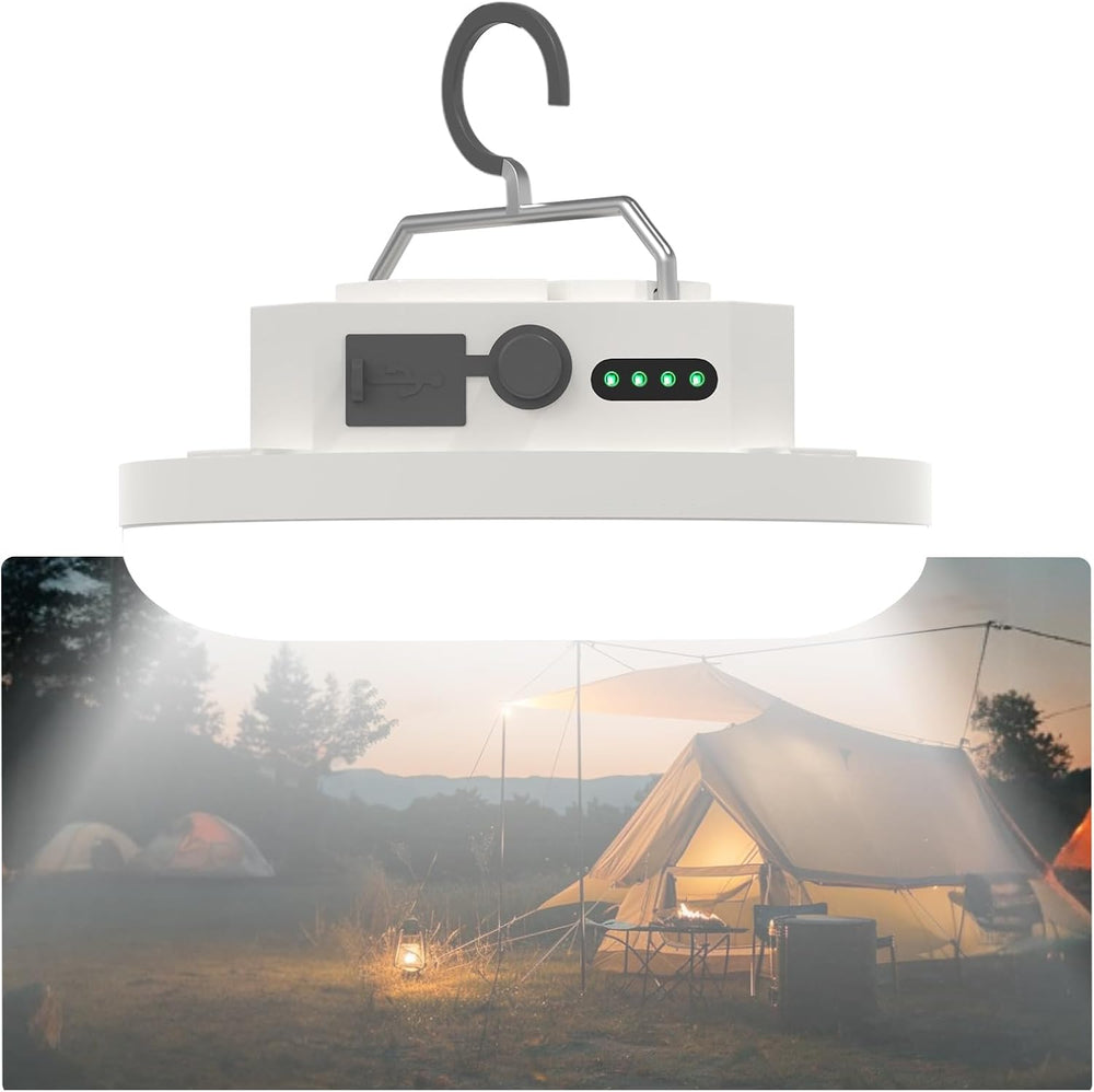 30W 4000LM Rechargeable LED Portable Camping Tent Light,IPX5 Canopy Lights