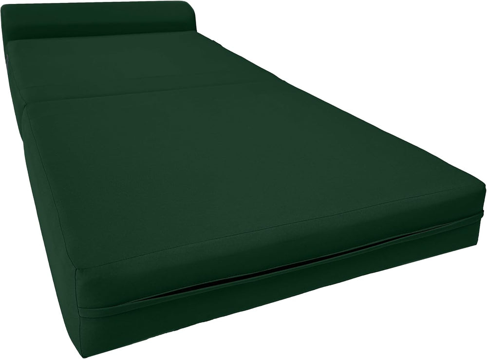 D&D Futon Furniture Sleeper Chair Folding Foam Bed, Portable Studio Guest...