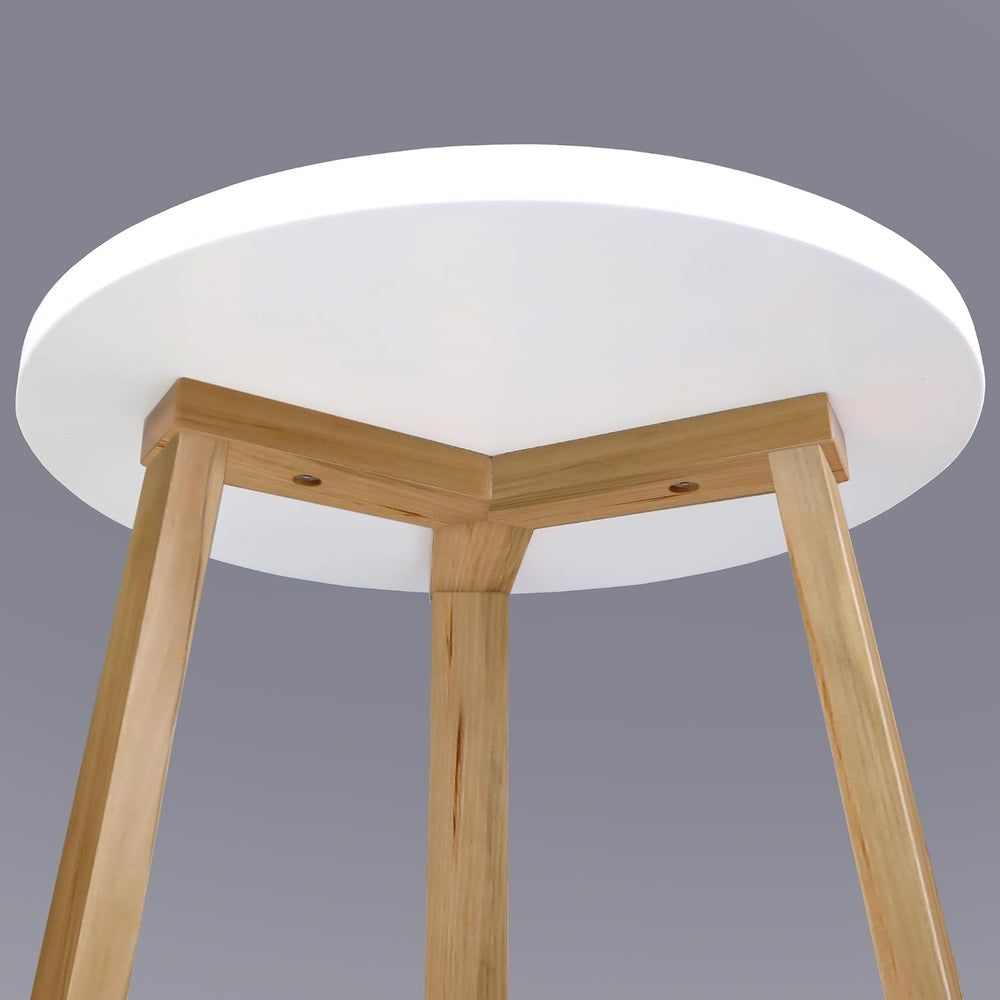 Tripod 16" W Round Side Modern Table with Solid American Hardwood Legs, ...