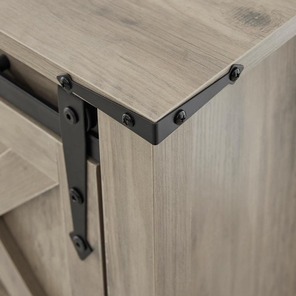 Grey Farmhouse Entryway Table, Rustic Hallway Table with Storage Shelf, Sofa ...