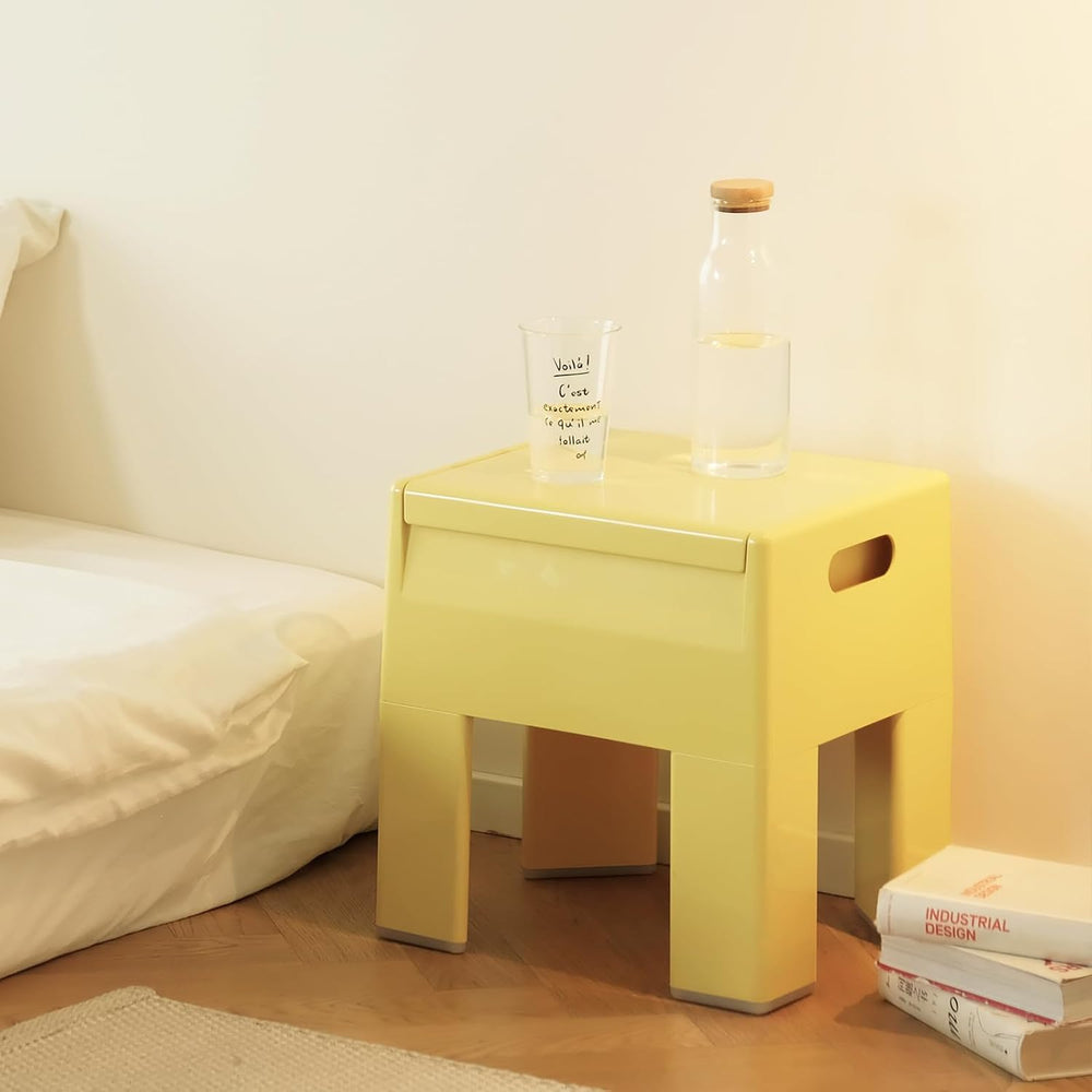 Colorful ABS Plastic Nightstand Detachable Storage Side Table Stool | Tool-Fr...