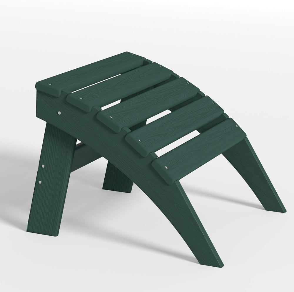 Plawdlik Folding Ottoman for Adirondack Chair–HDPE All-Weather Footrest for O...