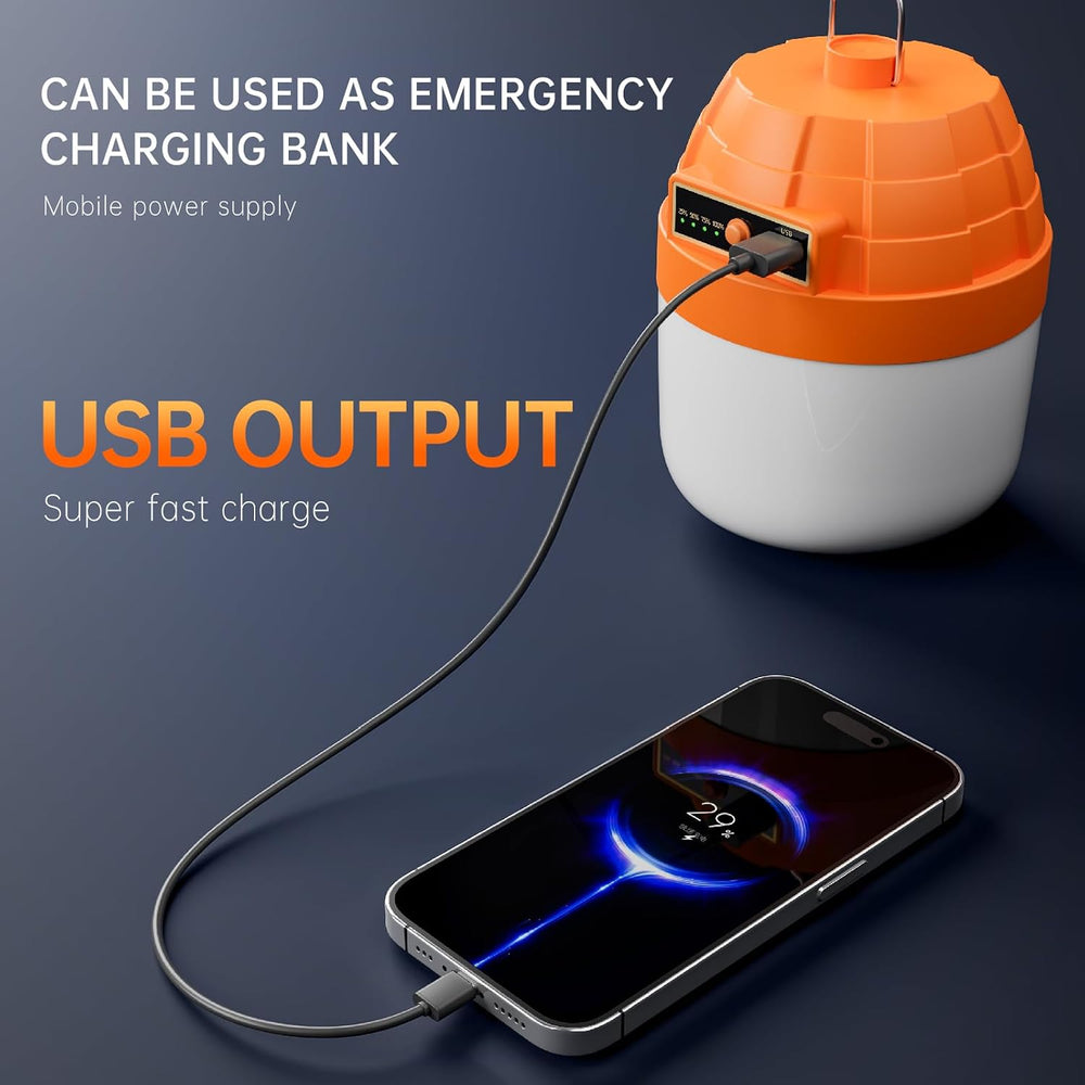 Rechargeable Portable LED Camping Lantern,3000LM,10000mAh PowerBank, LED Tent...