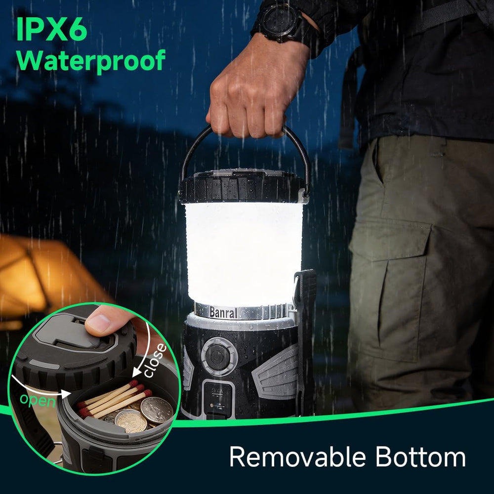 Banral 2000LM Rechargeable Camping Lantern Flashlight, LED Camping Lights