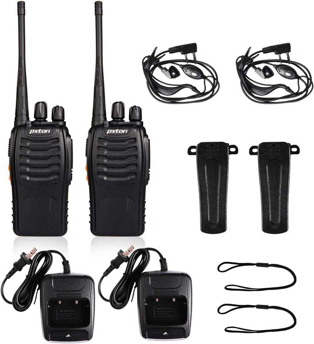 Walkie Talkies Rechargeable Long Range Two-Way Radios with Earpieces,2-Way Ra...