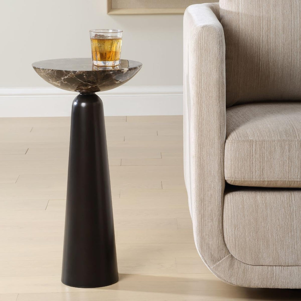 Bronze & Marble Accent Table by Uttermost