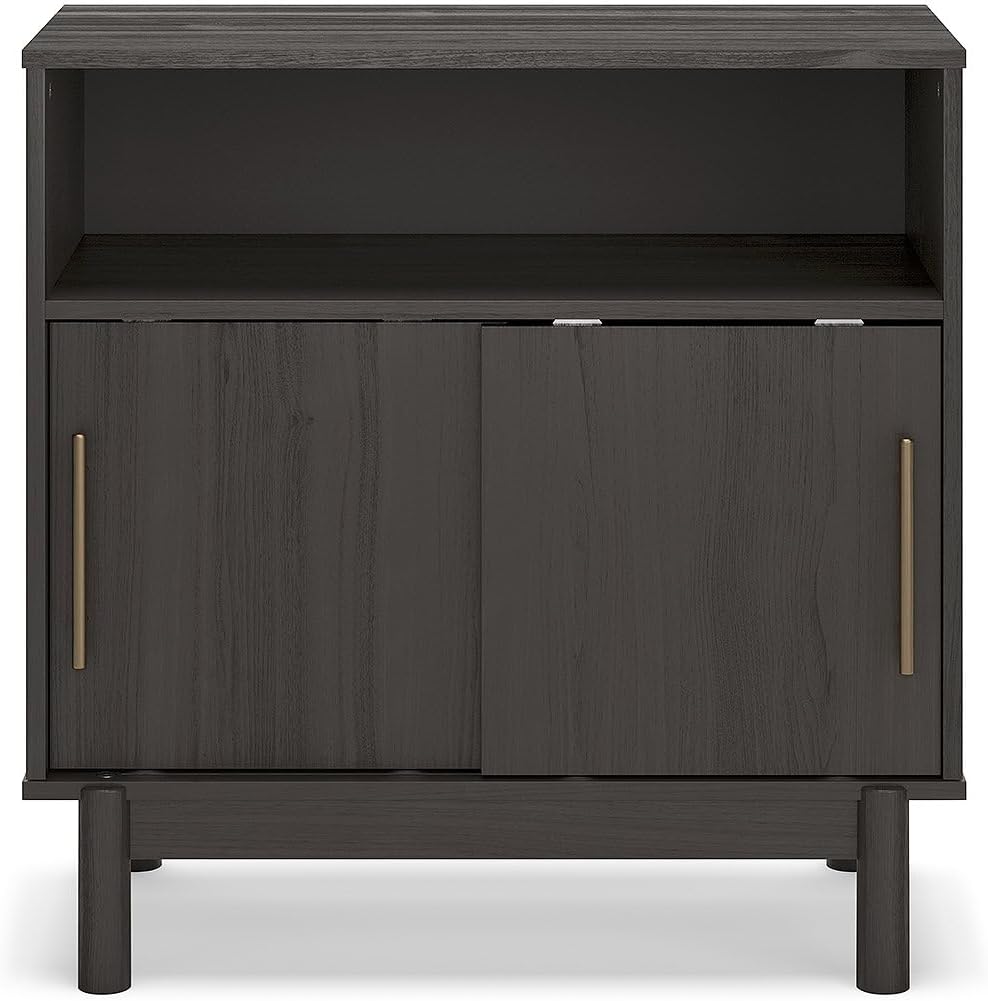 Signature Design by Ashley Brymont Modern 2 Door Accent Cabinet, Grayish Brown