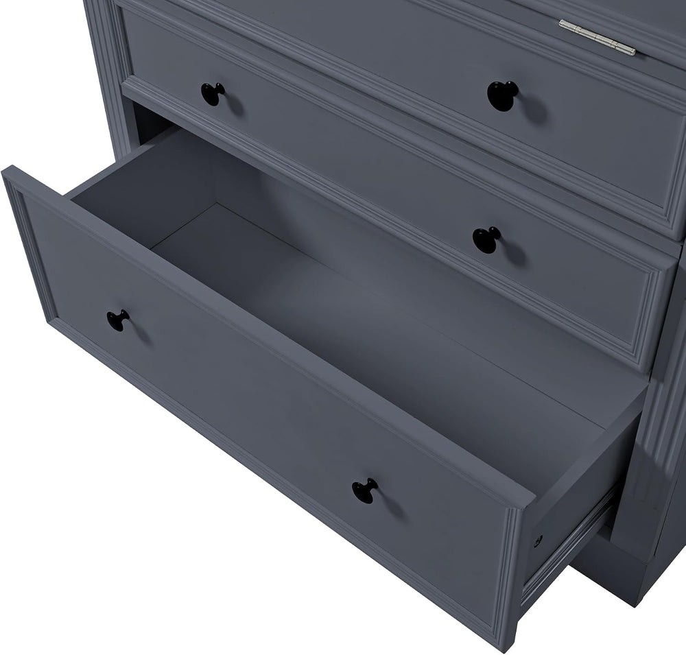 SOFTSEA Kitchen Pantry Cabinet with 3 Drawers, Kitchen Storage Cupboard with ...