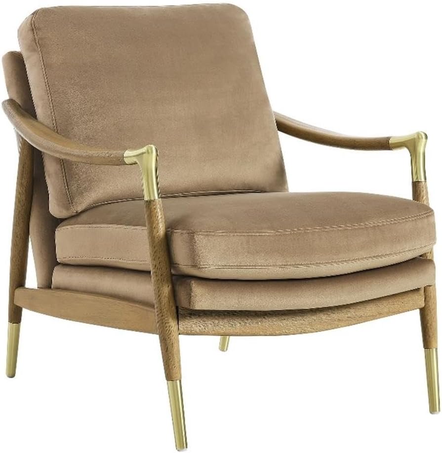 Modway Langford Stain-Resistant Performance Velvet Armchair – Mid Century Mod...