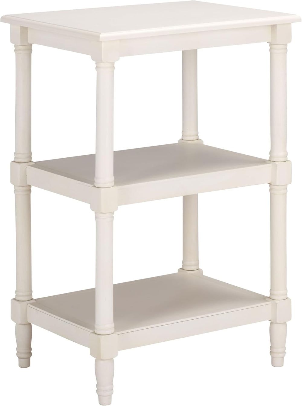 SAFAVIEH Home Collection - Cassie Ivory Accent Table, 3-Tier Storage Shelf, C...