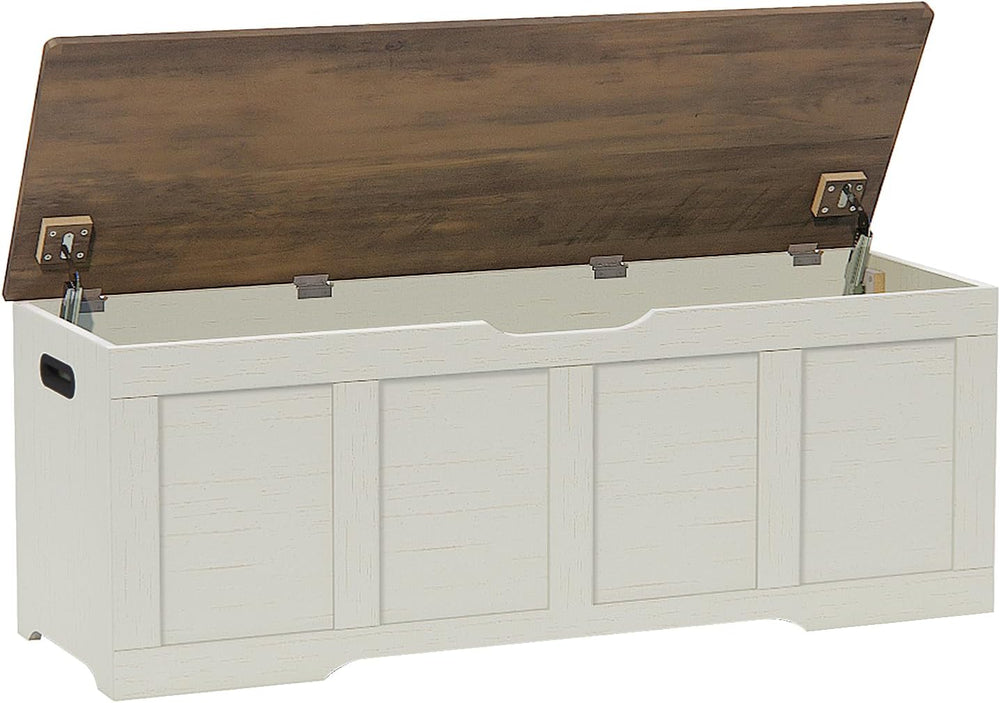 Timberer 47.2" Storage Chest, Extra Large Storage Trunk with 2 Safety Hi...