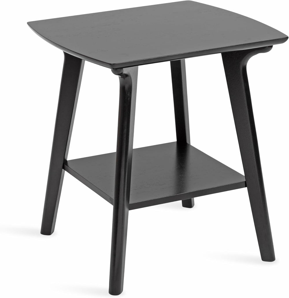 Kate and Laurel Louena Mid-Century Rectangle Wood Side Table, 22 x 20 x 24, B...