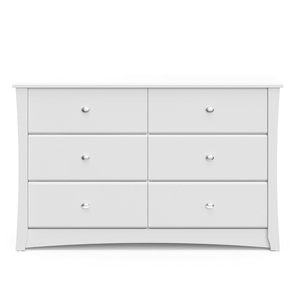 Storkcraft Crescent 6-Drawer Dresser, White