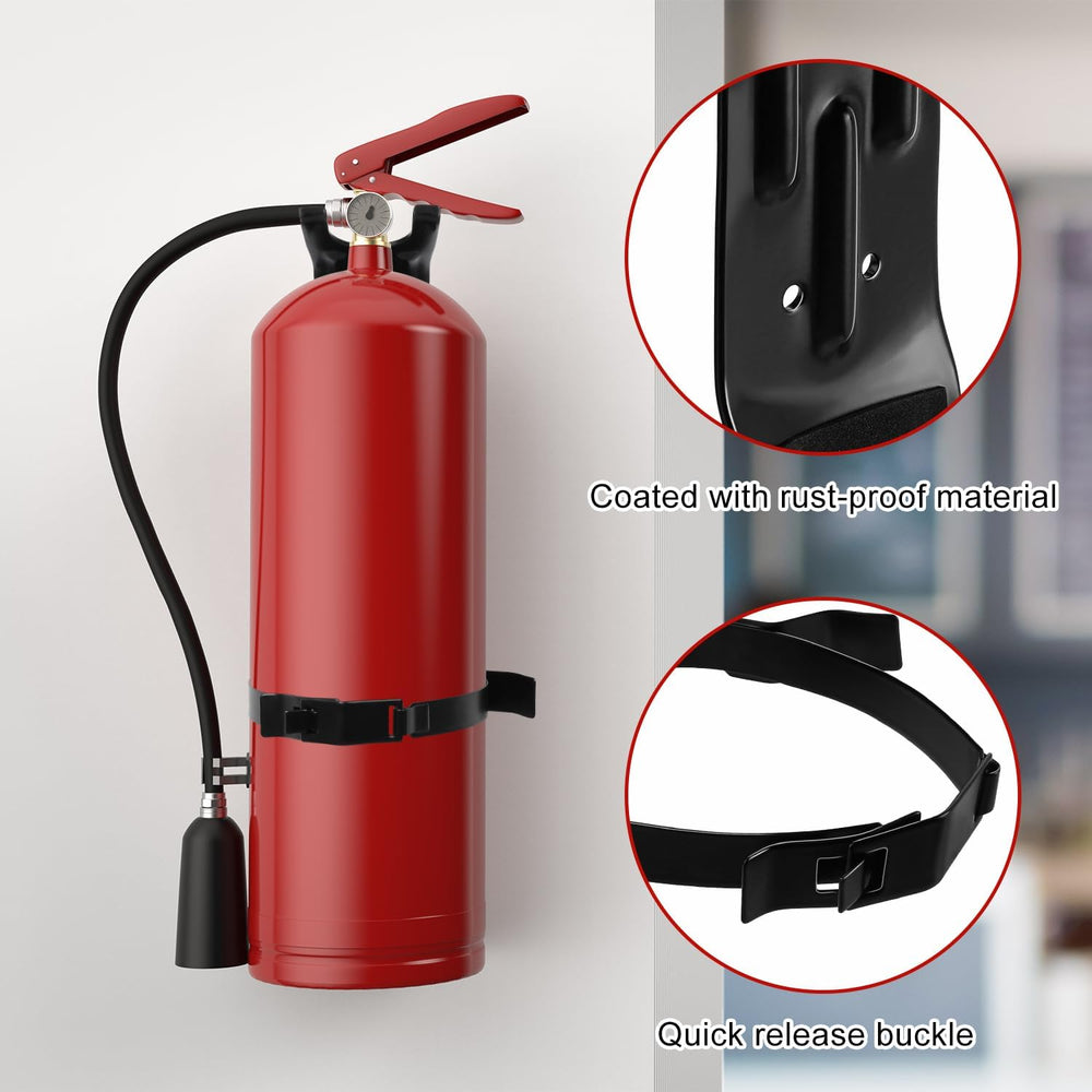 2pcs Home Fire Extinguisher Mount Bracket, 5 LB Metal Truck Fire Extinguisher...