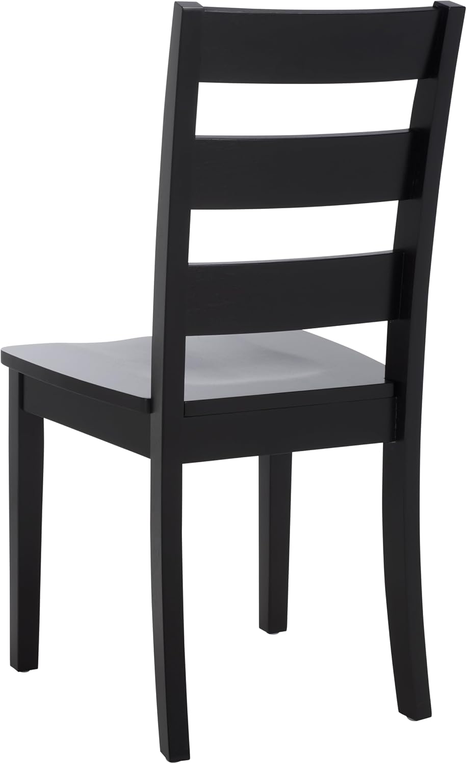 SAFAVIEH Home Collection - Silio Black Wood Ladder Back Dining Chair Set of 2...