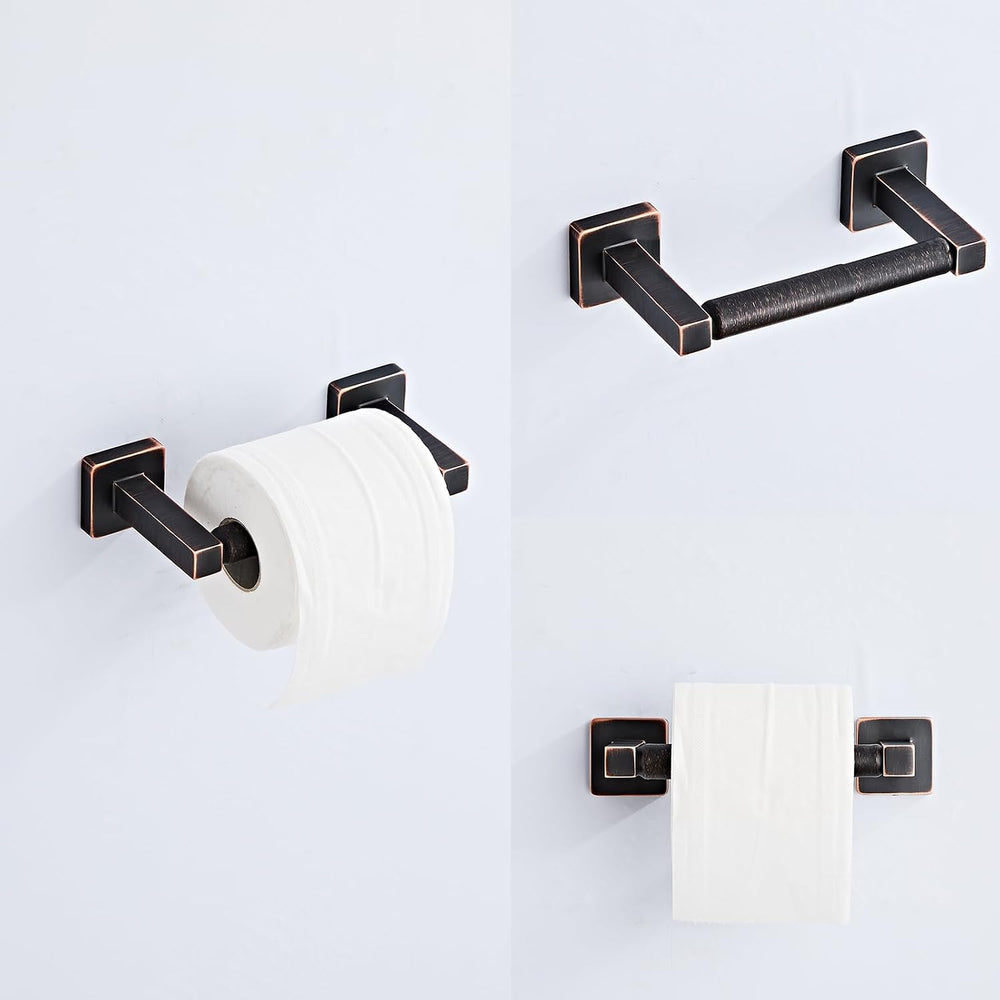 Bathroom Hardware Set 4 Pieces,Oil Rubbed Bronze Bathroom Accessories Set Sta...