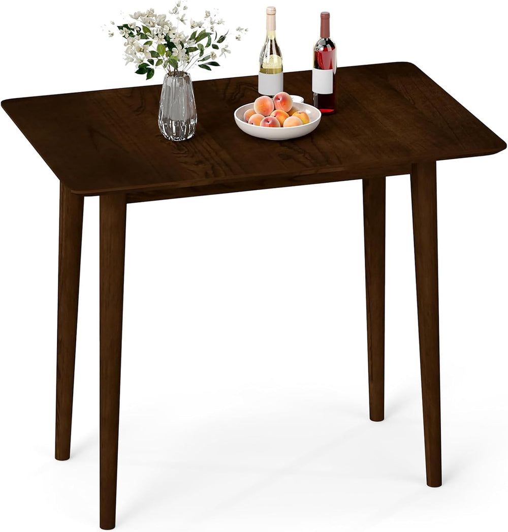 Giantex Dining Table for 2-4, 34" Rectangular Dinner Table with Solid Ru...