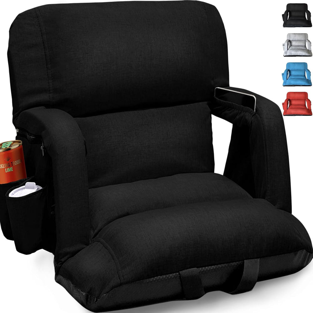 Wide Stadium Seats With Back Support, Exclusive "Sofa Style" Design...