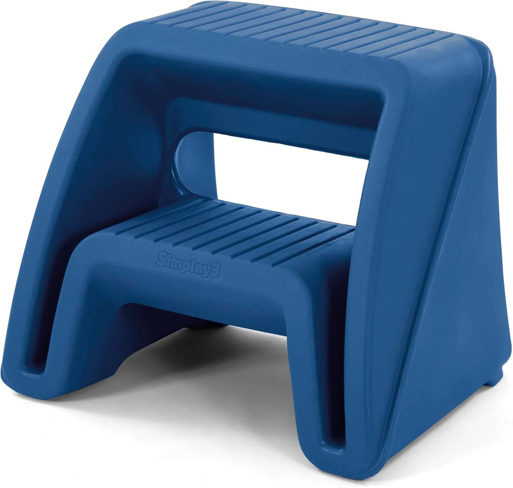 Simplay3 Handy Home Step Stool Plastic Two-Step Stool Seat - Indoor or Outdoo...