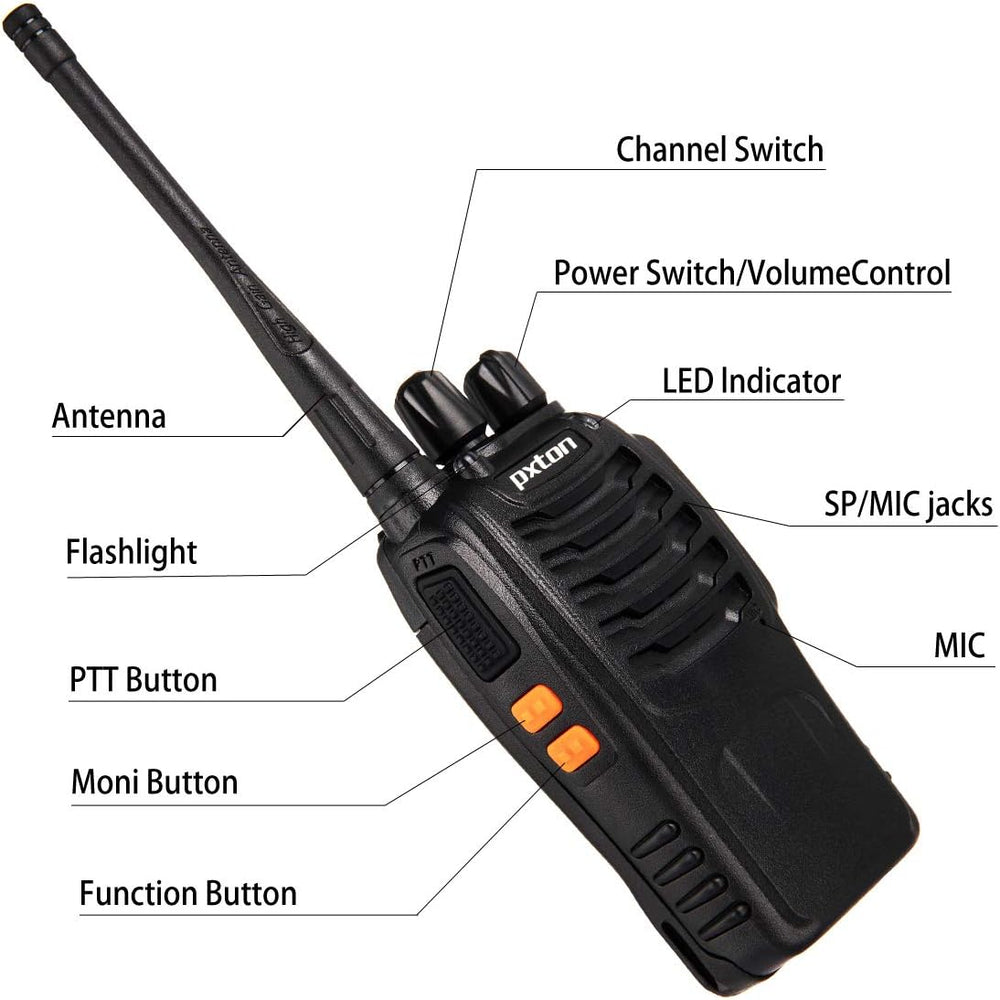 Walkie Talkies Long Range for Adults with Earpieces,16 Channel Walky Talky Re...