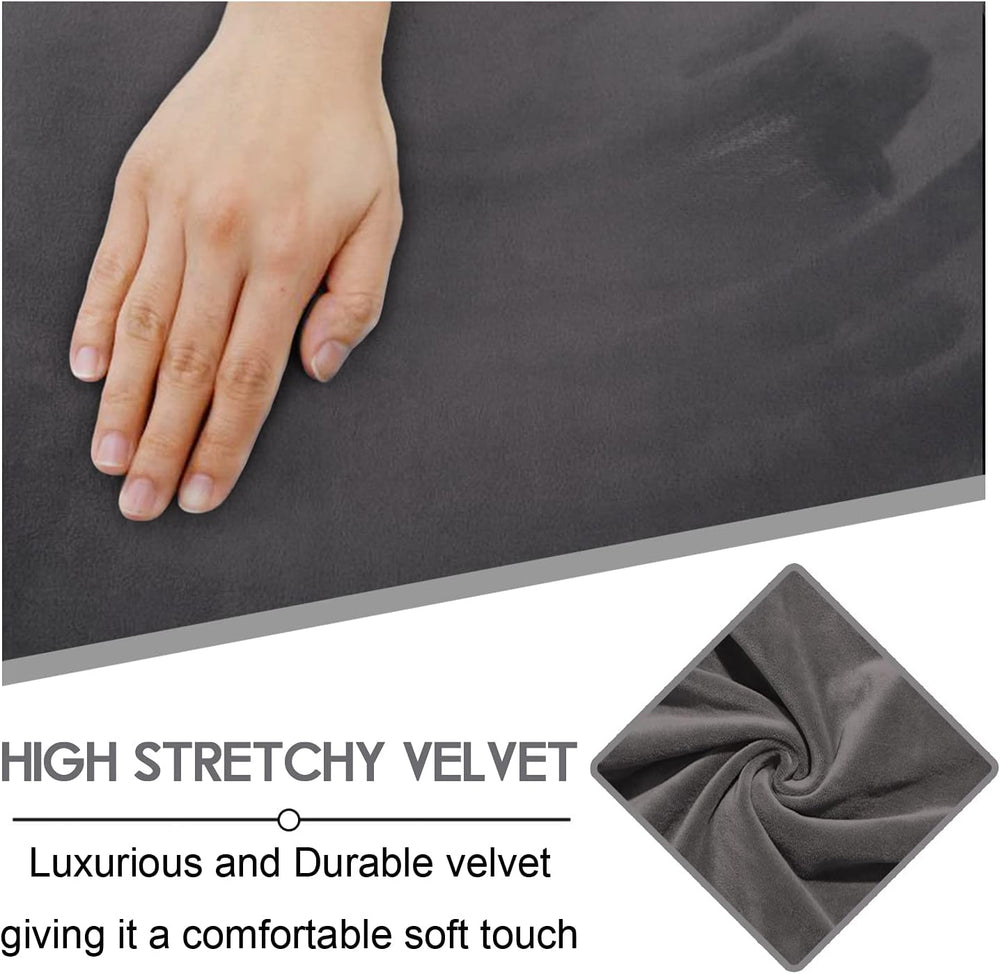 ULTICOR Velvet 8-Pieces Recliner Sofa Covers Stretch Reclining Couch Covers f...