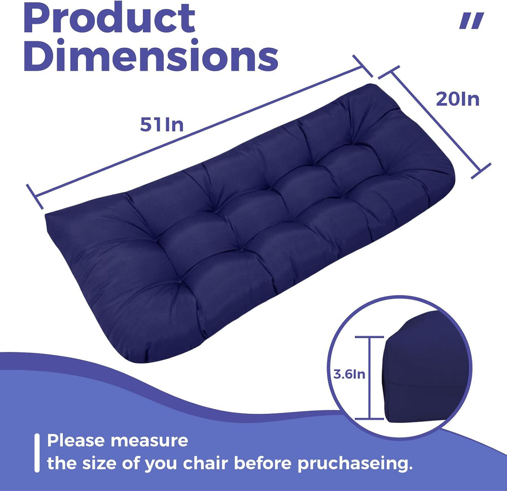 Outdoor Bench Cushions for Porch Garden Loveseats Swing Furniture