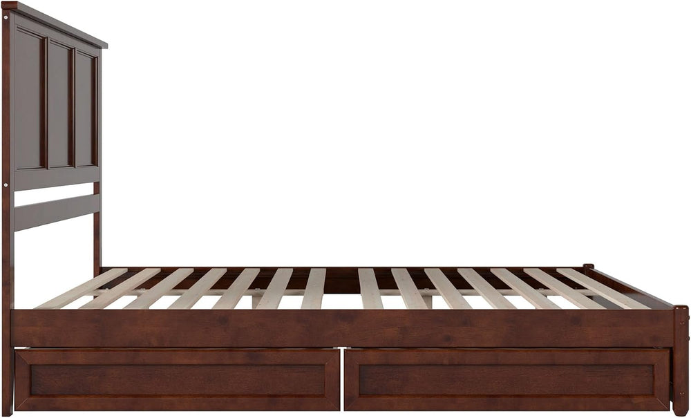 AFI, Felicity King Platform Bed with Panel Footboard & Storage Drawers, W...