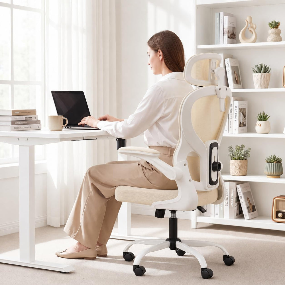 Ergonomic Office Chair with Adjustable Headrest & Lumbar Support, High Ba...