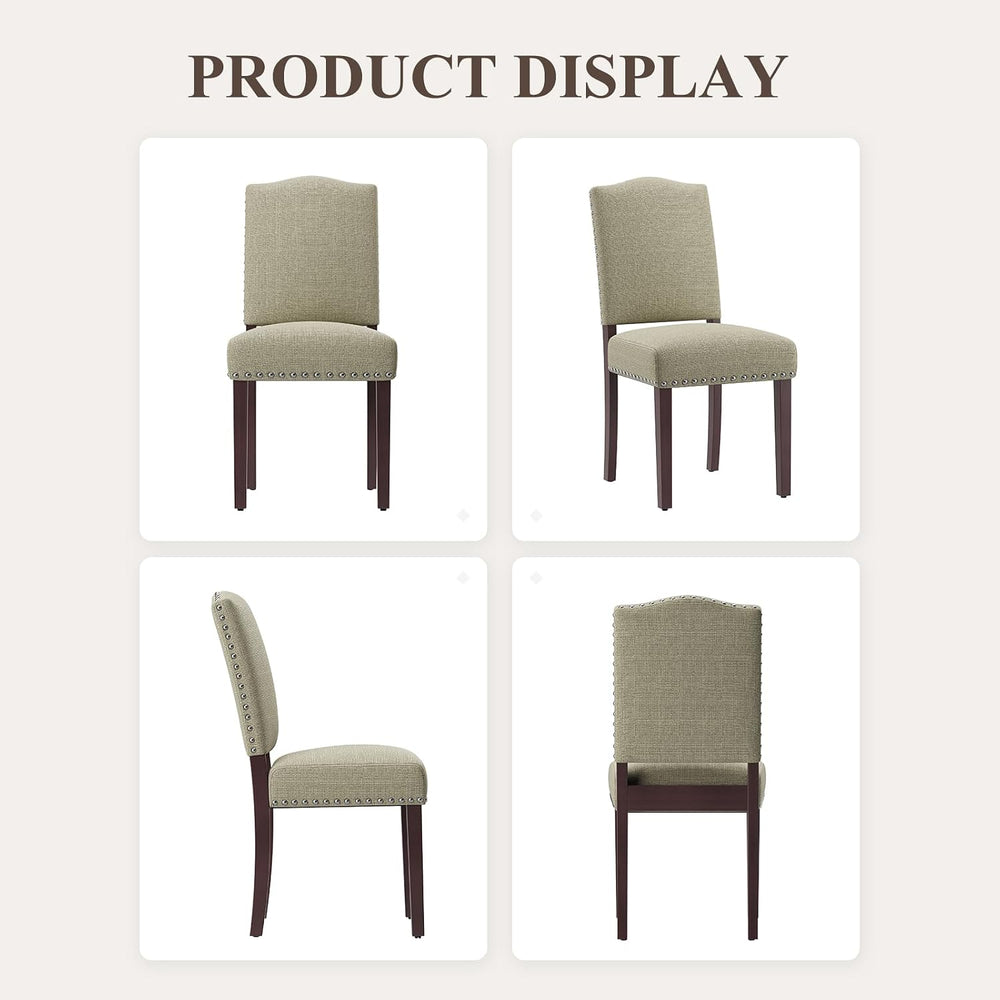 MALOL Upholstered Parsons Dining Chairs Set of 6, Modern Dining Room Chairs w...