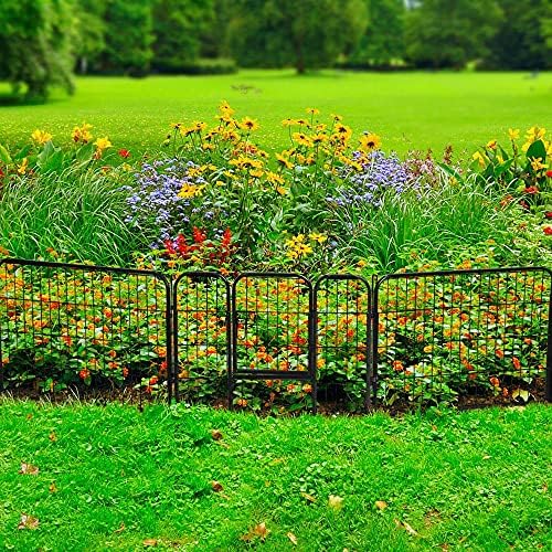 Yaheetech 24in x 171ft Rustproof Foldable Metal Decorative Garden Fence