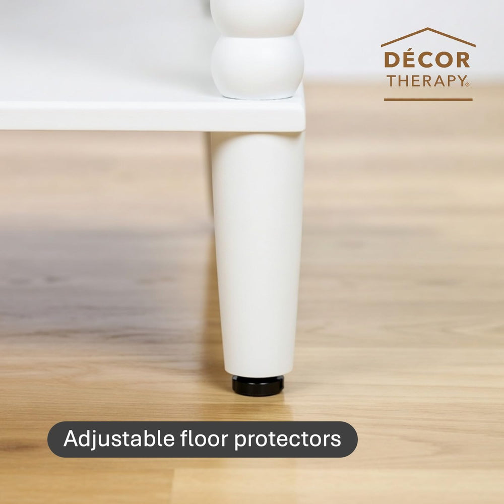 Decor Therapy Preston Two Drawer Side Table, Traditional Side Table with Dual...