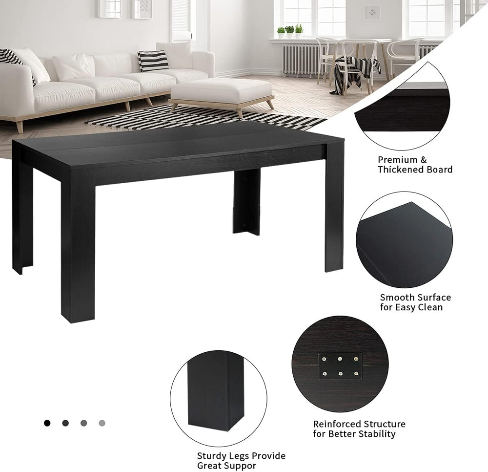 GIANTEX 9-Pieces Dining Table Set for 8, 63" Table, Padded Seat & Ba...