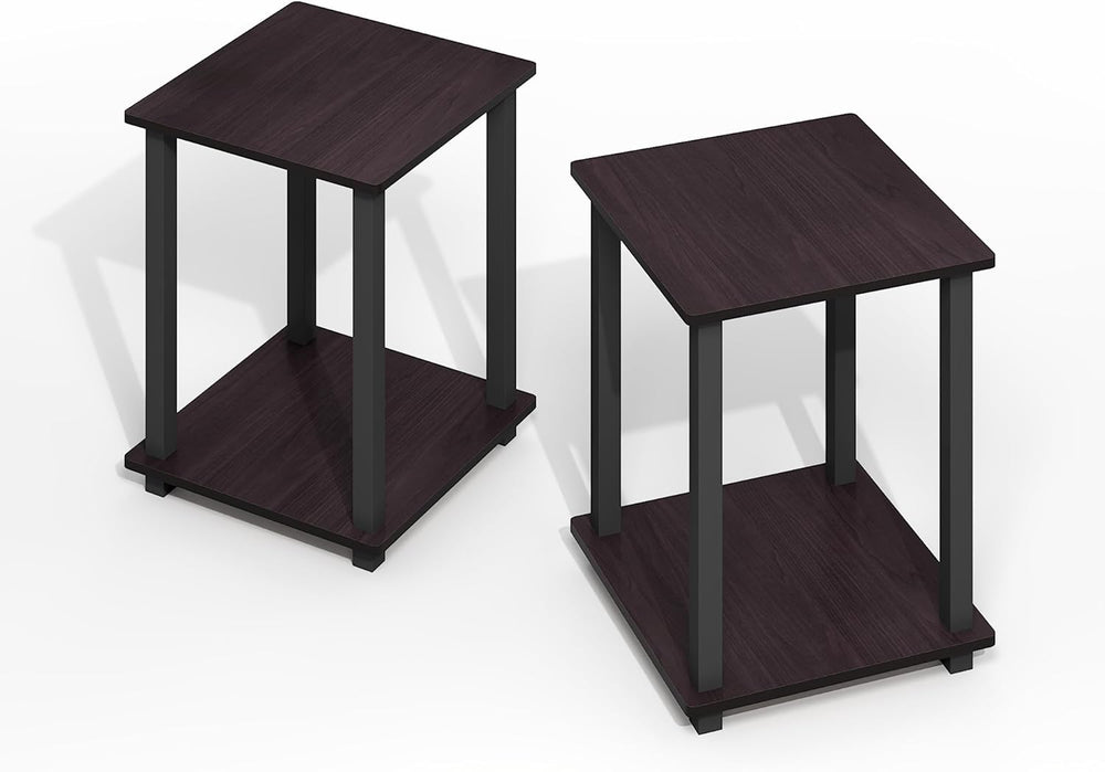 Furinno Simplistic Side Table Set of 2, End Table, Night Stand, Nightstand, B...