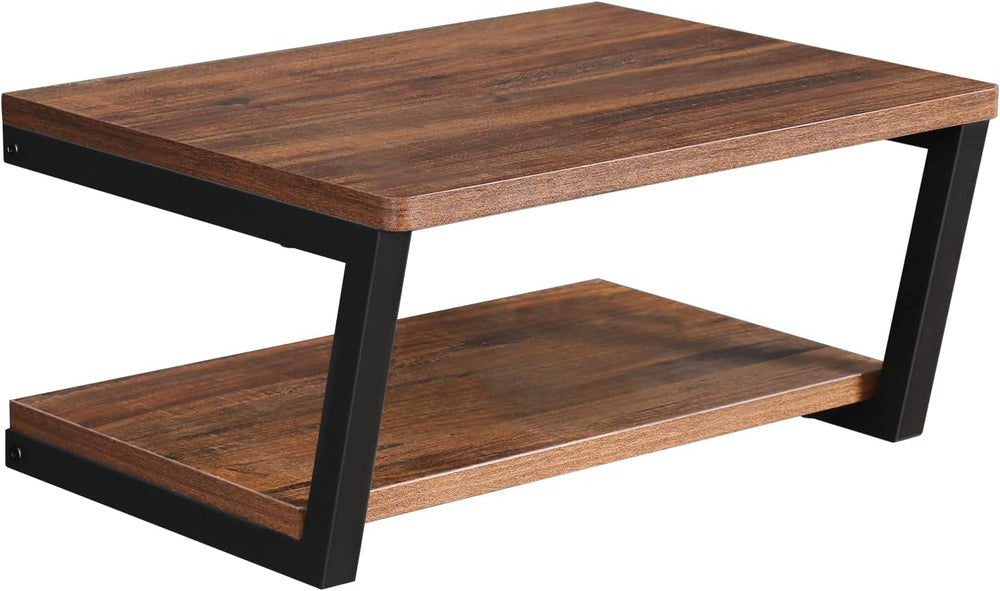 LUCKUP Floating Wall Shelves Wall Mounted Projector Shelf Wood AV Media Stand...
