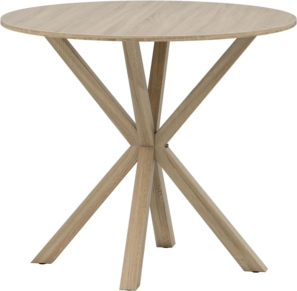 Giantex 36" Round Dining Table for 4, Farmhouse Kitchen Table with Rubbe...