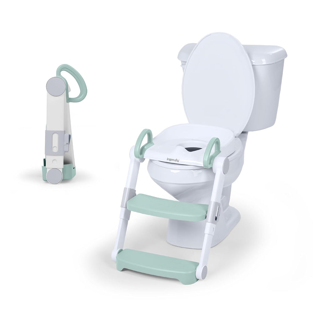Ingenuity Foldaway Ladder Potty, Adjustable Step Stool Toilet Trainer Seat, F...