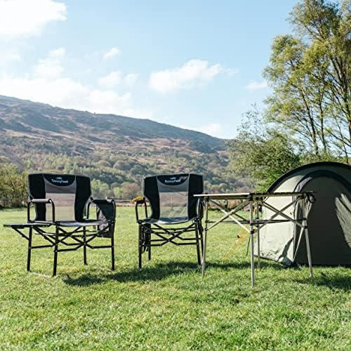 SUNNYFEEL Oversized Camping Chair Portable Directors Chairs with Side Table |...