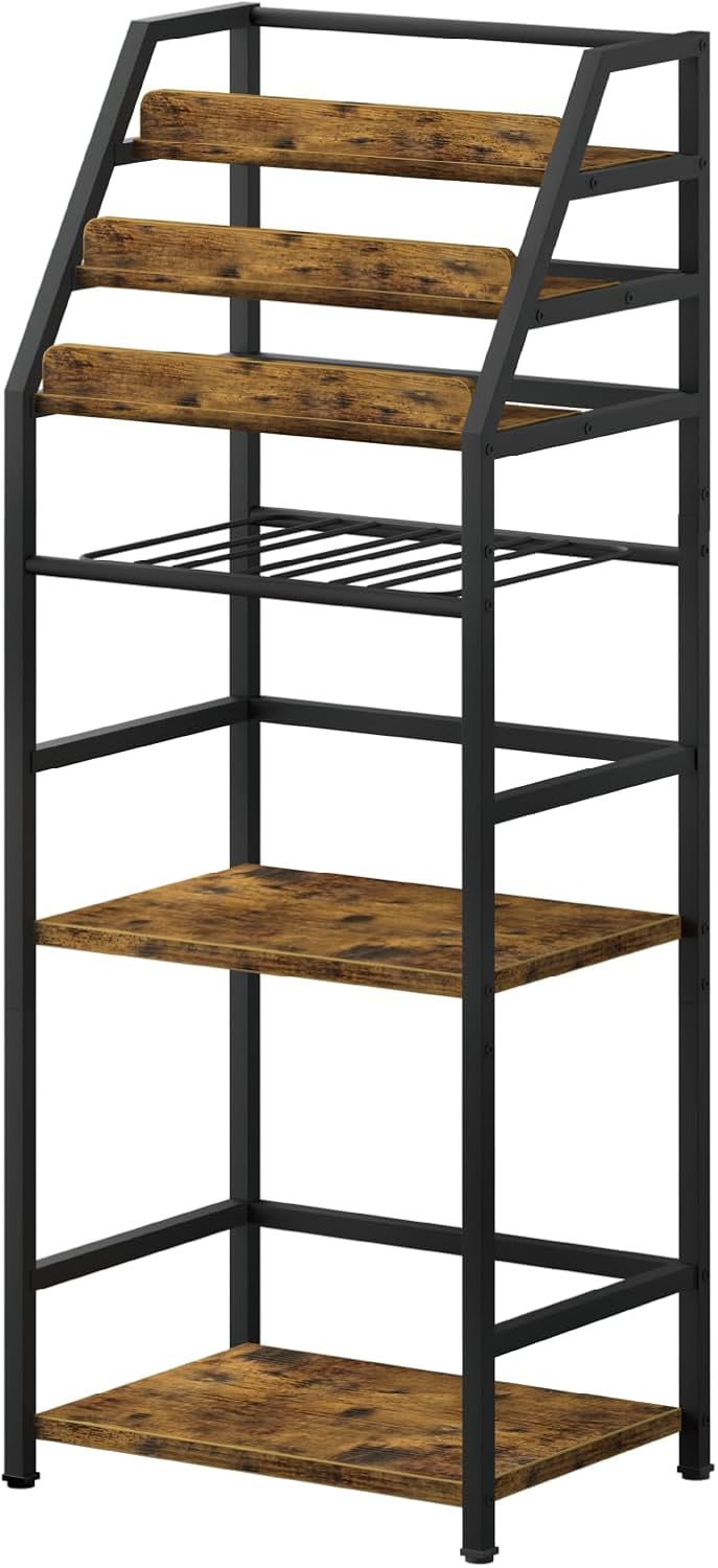 Trapezoid Liquor Wine Rack - Stepped Freestanding Design for Home - Fits Livi...