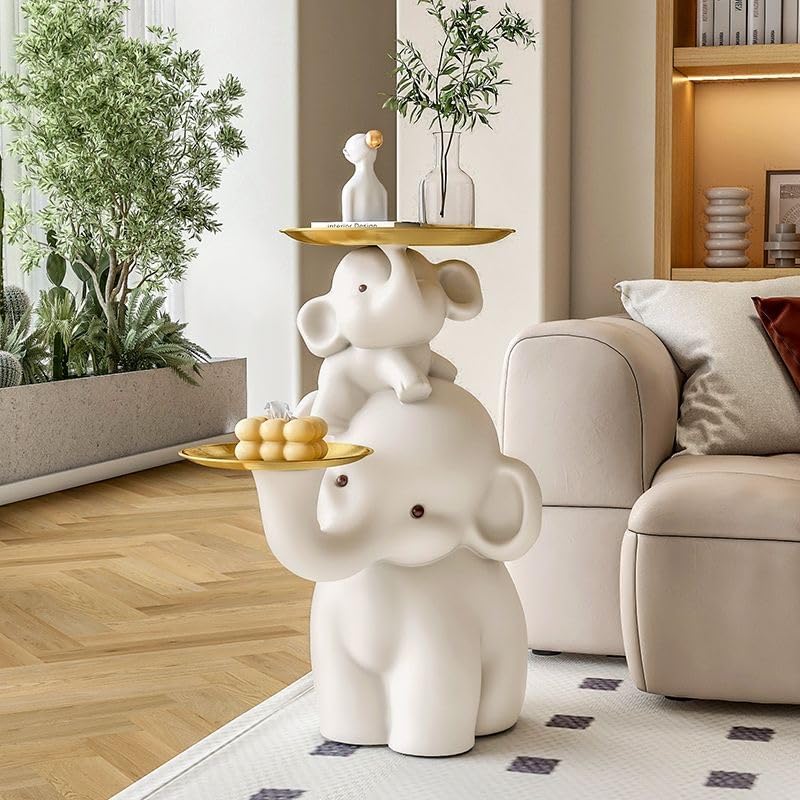 Elephant Side Table, Large Living Room Sculpture, Perfect as Sofa Side Table,...