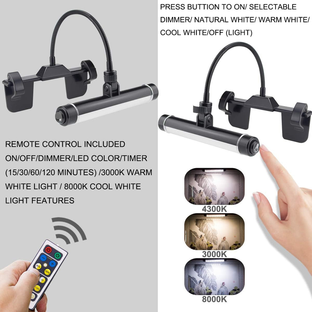 HONWELL Painting Lights Cordless, Dartboard Light with Remote, Rechargeable P...