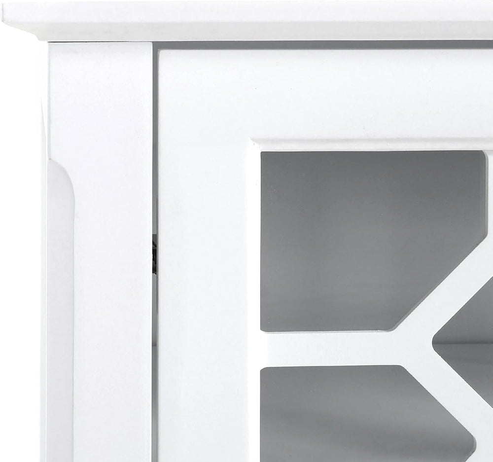 HOMCOM Sideboard Buffet Cabinet, Kitchen Side Cabinet, White