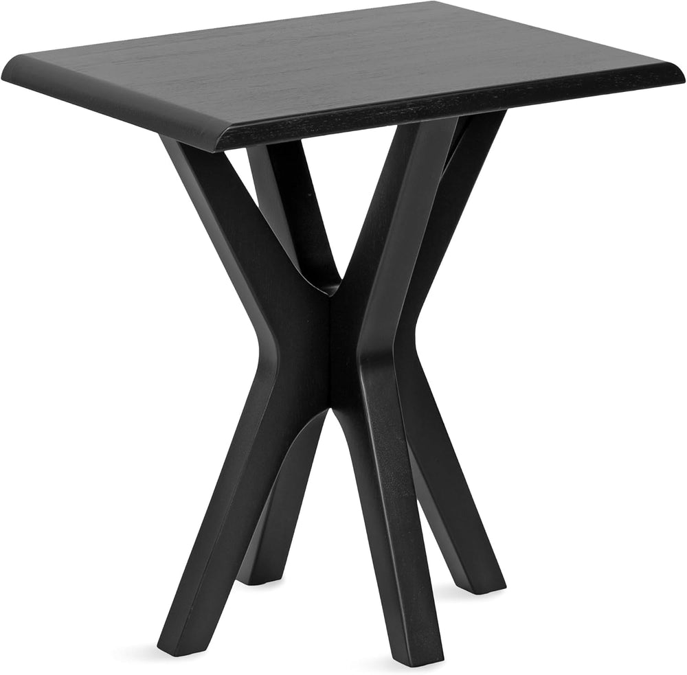 Kate and Laurel Yates Mid-Century Modern Wooden Rectangle Side Table, 22 x 18...