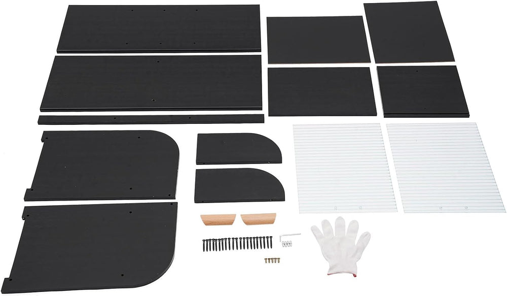 Storage Organizer Countertop Cabinet Bamboo Kitchen Pantry Sideboard Freestan...