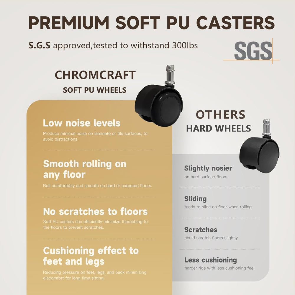 Chromcraft Medina Swivel-Tilt Caster Dining Chair - Chestnut - Stucco -2pc | ...