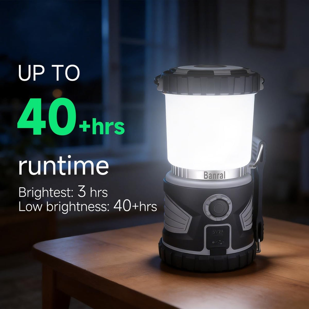 Banral 2000LM Rechargeable Camping Lantern Flashlight, LED Camping Lights