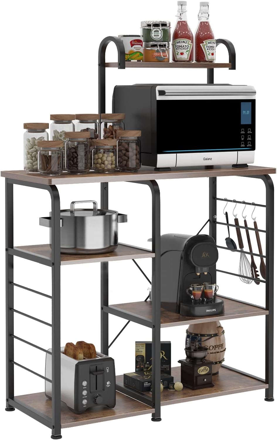 SogesHome 4-Tier Kitchen Baker's Rack Utility Microwave Oven Stand Storag...