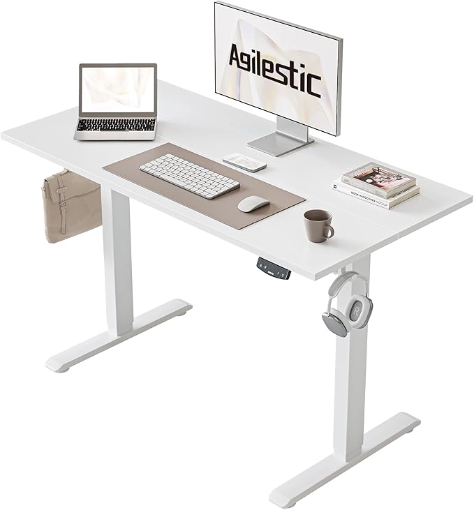 Agilestic Electric Standing Desk 40 x 24 Inches, Height Adjustable Desk, Sit ...