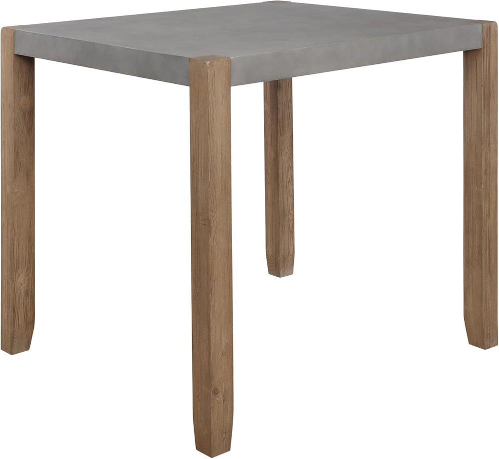 Alaterre Furniture Newport Dining Table for 4 – Rustic Industrial 42” x 36” K...