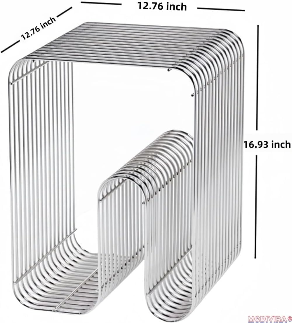 Metal Side Table Metal End Table Nightstand Small End Table Multi-Purpose for...